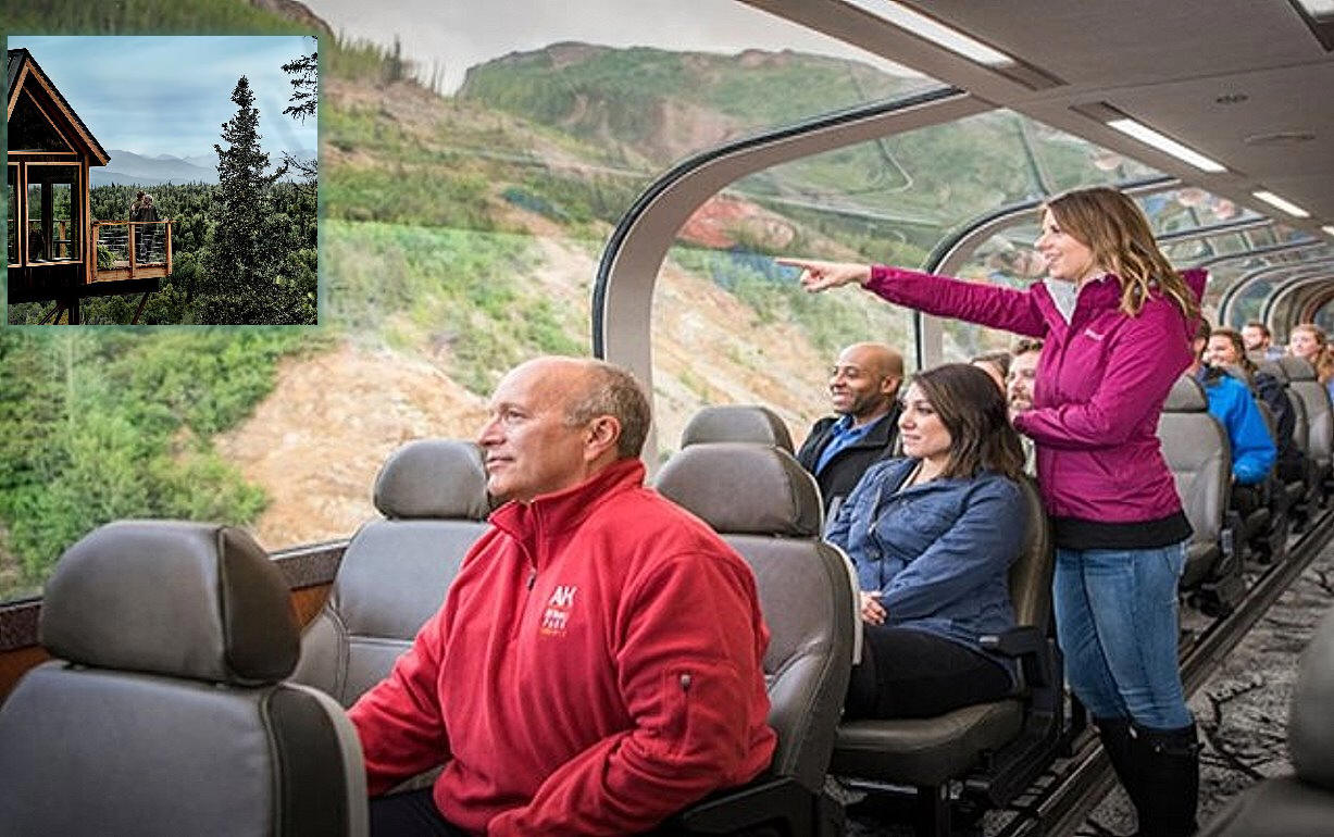An Alaska Cruisetour...where a balcony cabin and a spectacular train ride become front-row seats for one of the most breathtaking shows in nature